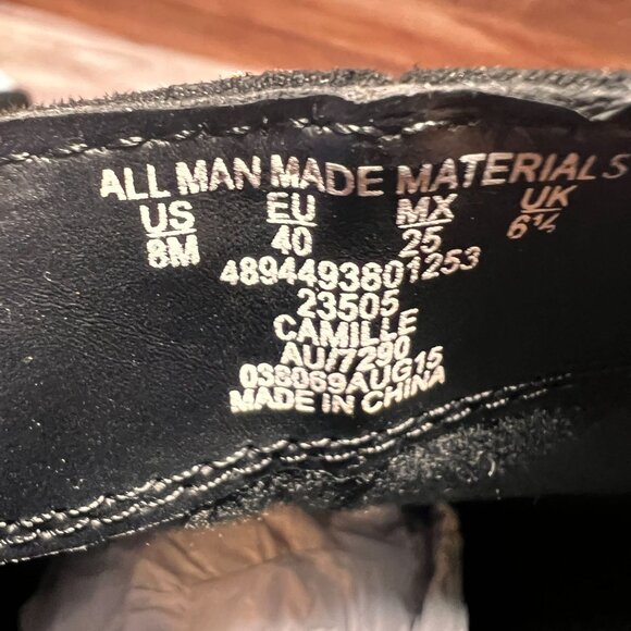 Metaphor Womens Black Suede Camile Knee High Fashion Boots Size 8M Heeled - Picture 12 of 14